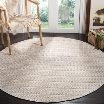 Bester Hand Woven Cotton Geometric Rug