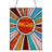 14.5"H Sunburst Colorful Stained Glass Window Panel