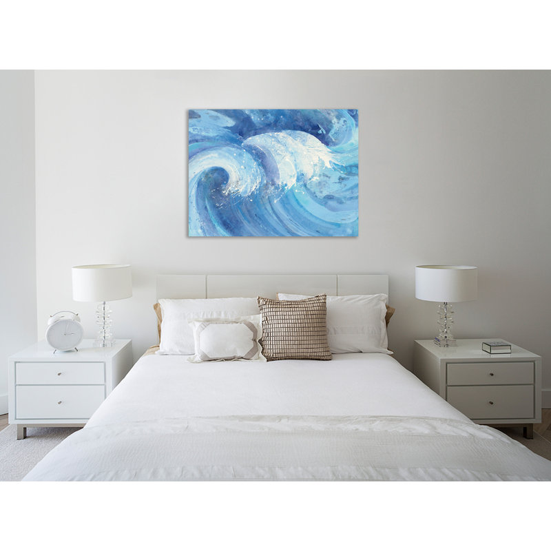 « the big wave », impression, Toile tendue, Sans mat, H 16 po x l 20 po x P 1,5 po