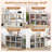 Bookcase Open Back Bookshelf With Anti-tip Kit Modern Style Organizer-1862794426