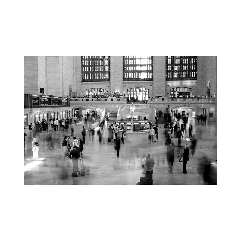 Passengers At Grand Central Station, Manhattan, NYC, New York State, USA - Wrapped Canvas Print, 20.32 cm H x 30.48 cm W