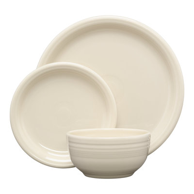 Fiesta Bistro Coupe 3 Piece Place Setting, Service for 1