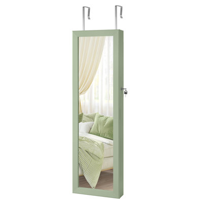 Over The Door Jewelry Armoire with Mirror