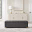Banc de rangement rembourré en polyuréthane de 60,2 po de large avec repose-pieds capitonné avec repose-pieds-1750351269