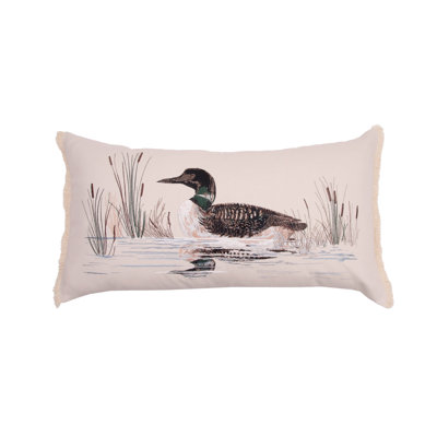 Lake Loon Indoor Lumbar Pillow