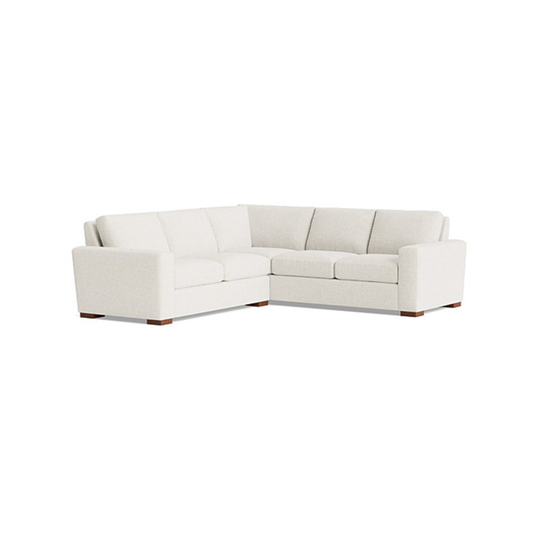 Couch Potato Sectional, Performance Velvet - Uniform, Right Hand Facing