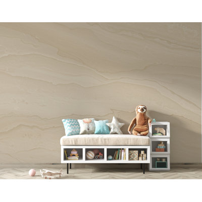 Beige Concrete Wallpaper Mural, Warm Sand Polished Concrete Wall, Minimalist Textured Mural in Taupe Greige, Modern Luxury Wall Decor  206DRE