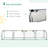Outsunny Mini Greenhouse, Portable  Tunnels, 4 Roll-Up Zip Doors, Uv Waterproof Pvc Cover, Steel Frame, Green