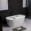 Baignoire de trempage autoportante à surface solide 63 po 63 po
