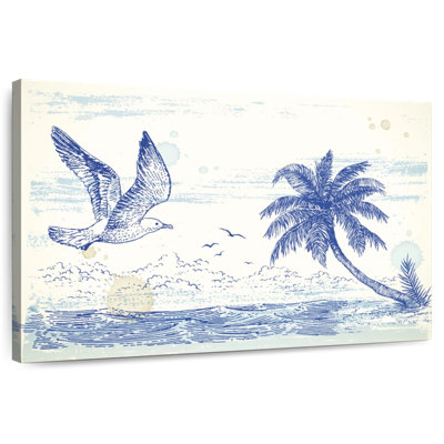 Summer Beach Drawing