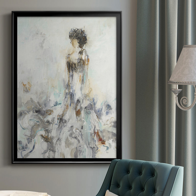 «Romantic Reflection II», reproduction d'art encadrée, H 36,5 po x l 26,5 po x P 1 po, Noir