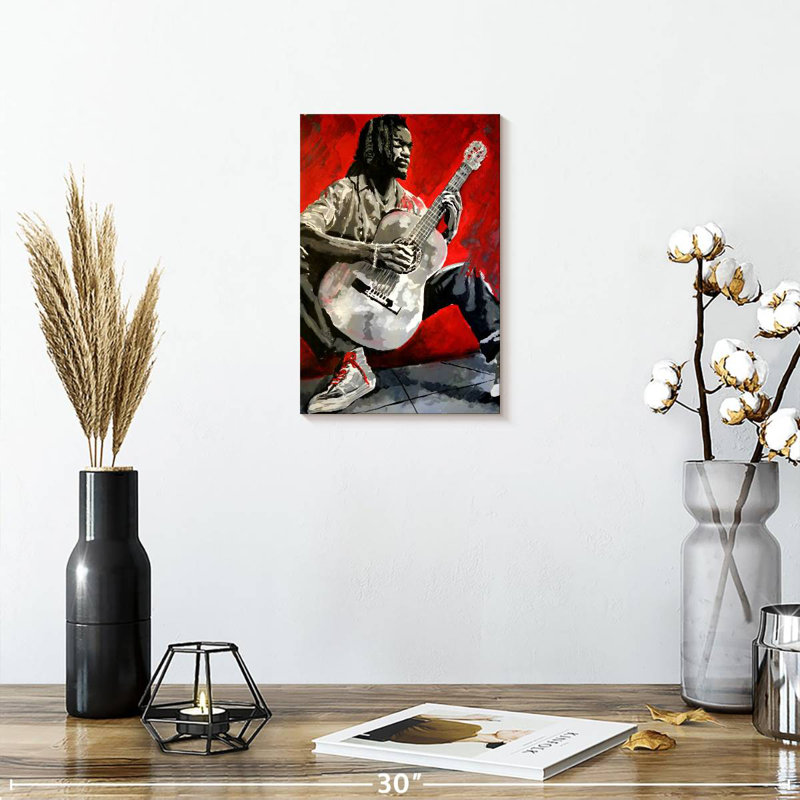 Abarca Jazz Player, H 12 po x l 8 po