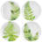 Martha Stewart Fernview 12 Piece Melamine Dinnerware Set in Green