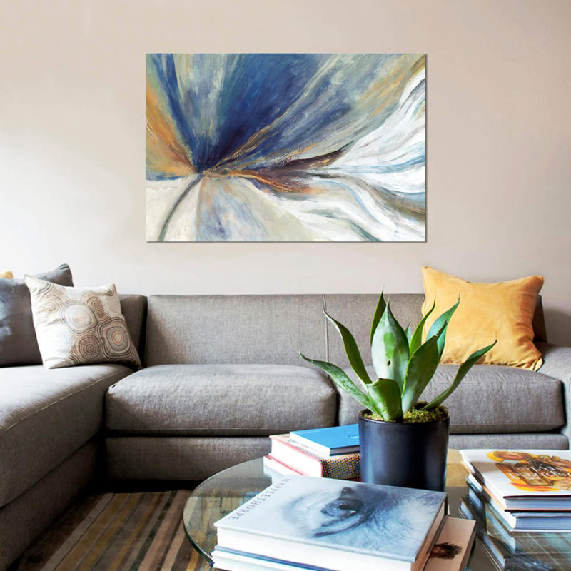 Reproduction sur toile, H 26 po x l 40 po, Toile tendue, Sans cadre