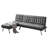 Upholstered L-Shaped Sectional Reversible
