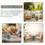 Tabouret de jardin en céramique 13 po x 18 po Outsunny
