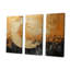 Lune dorée scintillante Magic I - ensemble d'art mural lune-107759767-107759764