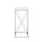 Florentin 29.25'' Tall End Table in Glossy White and Chrome