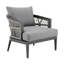 Chaise de patio avec coussins Evalyn