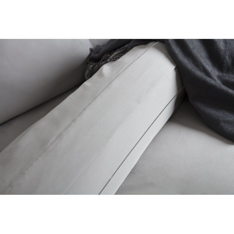 1500 TC Royale Sateen Sateen Fitted Sheet, Platinum, Single (3')