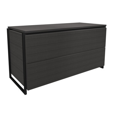 Euclid Solid Wood 93cm W 2 - Drawer Chest of Drawers