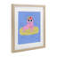 «Summer Pool Float Cat», reproduction encadrée sous verre, conception de Krissy Mast-1438129106-1438129103