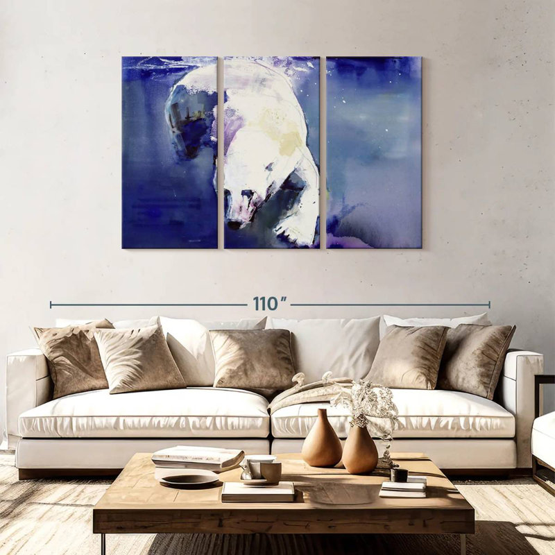 Brampt Underwater Bear, 48" H x 74" W
