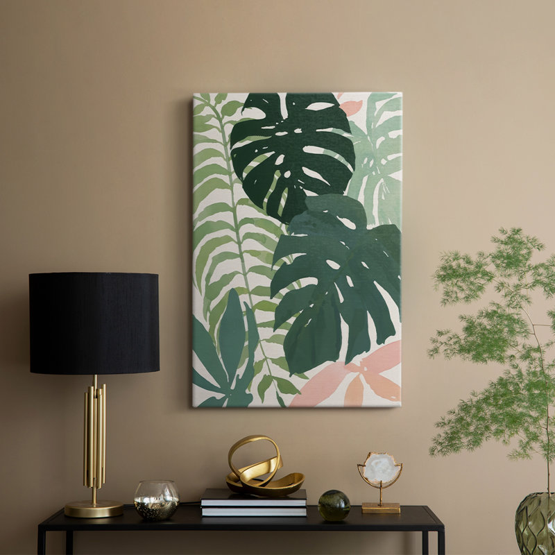 Tropical Puzzle II -Custom Wrapped Gallery Cavas, 12" H x 8" W