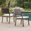Chaise de salle à manger de style moderne pour patio (ensemble de 2)