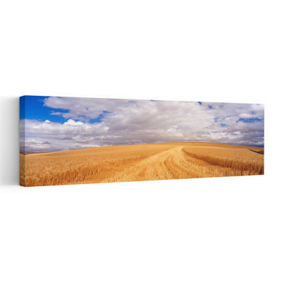 Wheat Field Washington State USA by Terry Eggers - Wrapped Canvas Panoramic Print