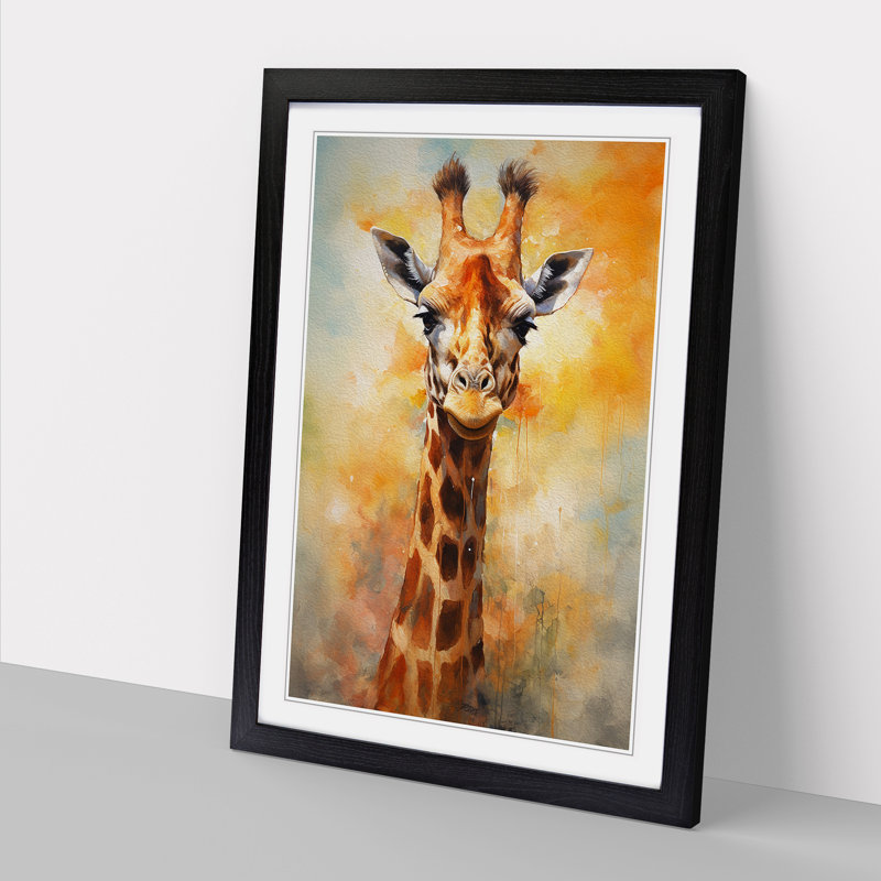 Single Picture Frame Print on Wood, Black, 64cm H x 46cm W x 2cm D