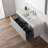 Lucella 48'' Wall-Mounted Bathroom Vanity with Single Acrylic Sink – Fluted Front, Soft-Close Drawers, Floating Design-1843546578