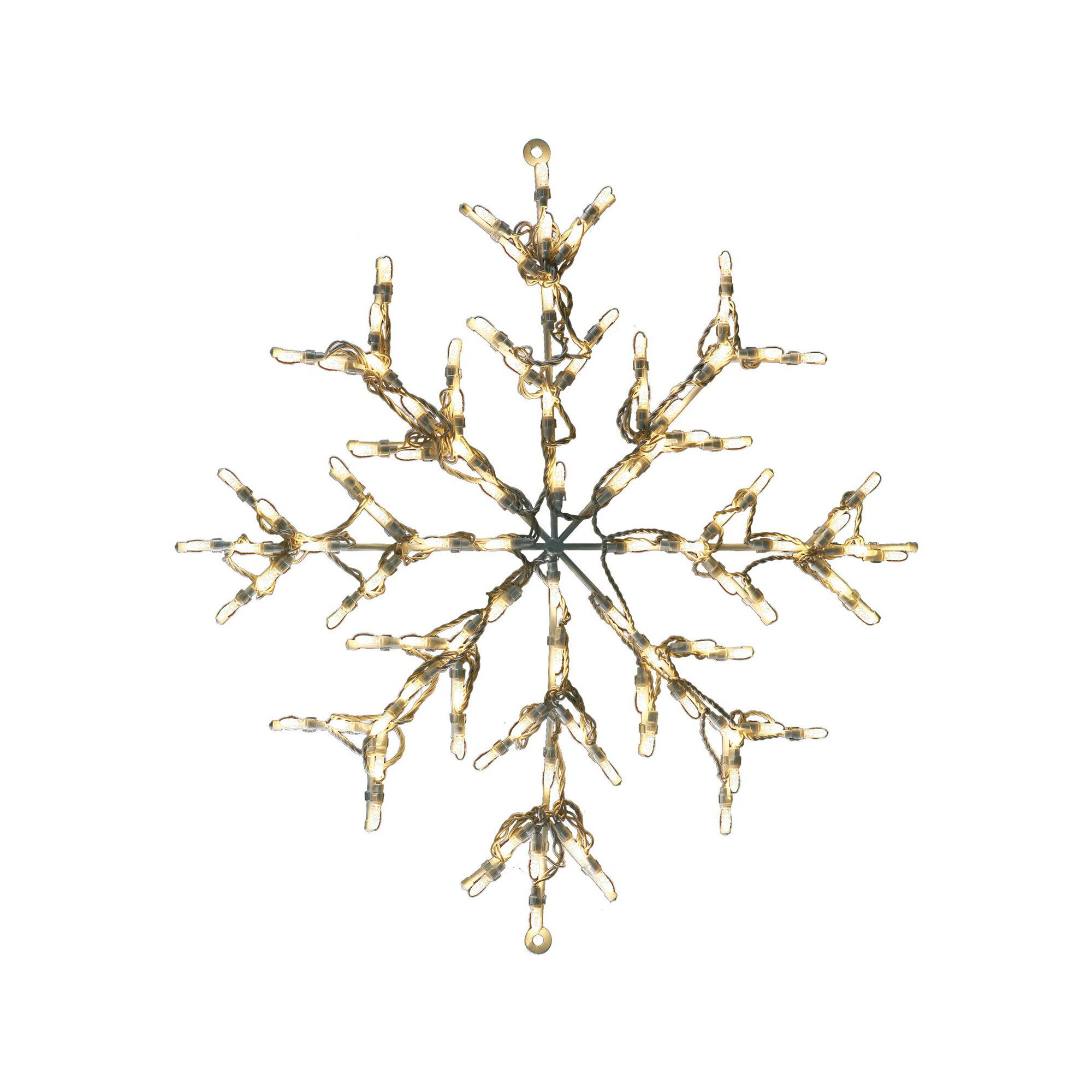 Outdoor LED LED Lighted Window Décor, Gold