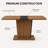 Extendable Dining Table, Modern Expandable Rectangular Dining Table for Kitchen, Dining Room & Small Spaces, Space-Saving Wood Dining Table