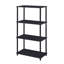 Bibliothèque noire avec 4 tablettes-1784439863-1784439862