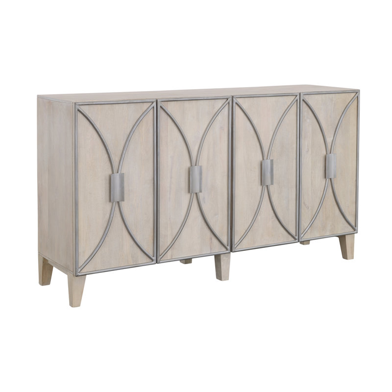 Azon Solid Wood 64'' W Storage Credenza