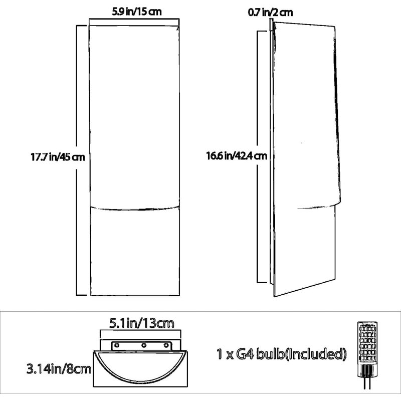 Applique murale moderne géométrique avec finition noire matte, fabrication durable toutes saisons pour une utilisation intérieure et extérieure, fournit un éclairage ambiant doux vers le bas