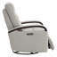 Britnee Genuine Leather Swivel Power Recliner-156845056