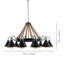 Luminaire suspendu conique 12 lumières Doncho