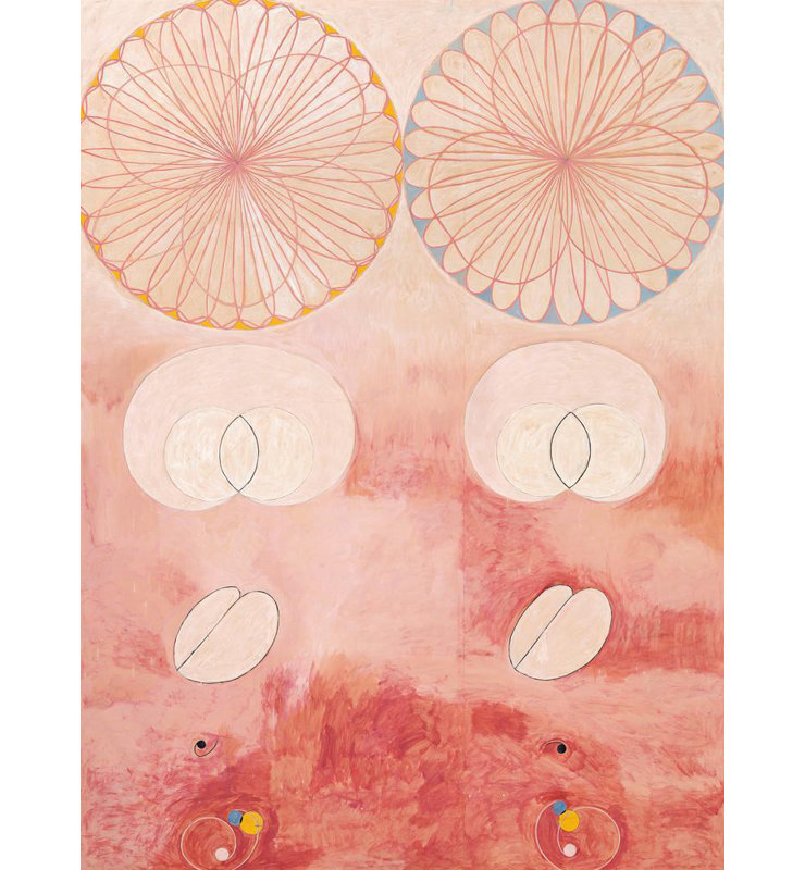 «The Ten Larmost, No. 9, Old Age» par Hilma Af Klint - Art mural sur toile tendue avec châssis, H 24 po x l 17 po