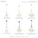 Grove 4 Light Metal Dimmable Cone Chandelier