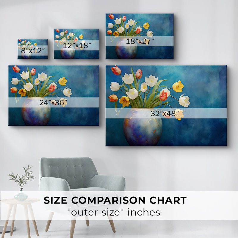 Série Floral-XCVI -Galerie enveloppée Cavas, 40 x 60