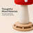 Mushroom Cat Scratching Post – Sisal Rope Scratch Tower with Sturdy Base