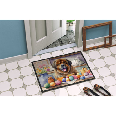 Decorating Easter Tibetan Mastiff Doormat