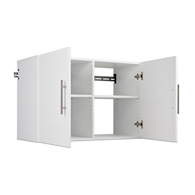 Prepac HangUps White Engineered Wood 18 Narrow Garage Storage Cabinet