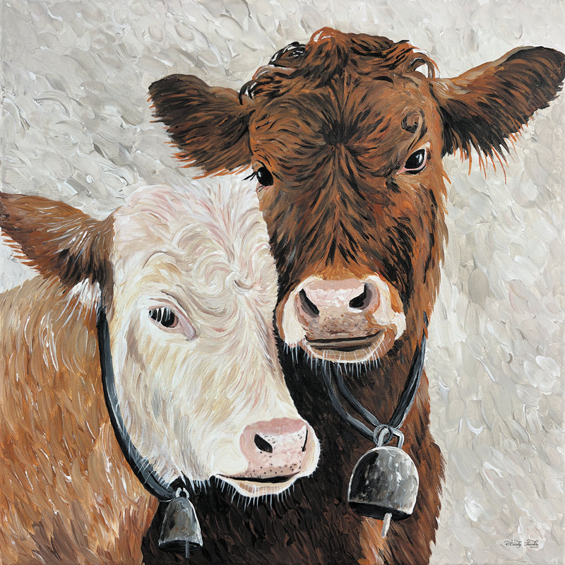 «Cozy Couple» par Cindy Jacobs - impression sur toile tendue, H 12 po x l 12 po x P 1,25 po
