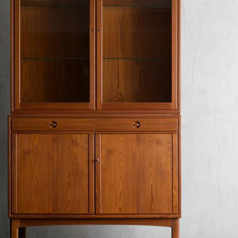 Rufous Glass + Solid Wood Display Cases