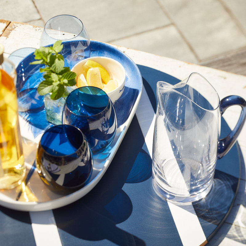 Les Nuages Ombre Tumbler Glasses, Blue