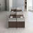 Rectangle 4 Person Cubicle Desk,Benching Workstation with Cable