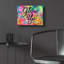 Art mural en verre épique «Glow Up» par Dean Russo, 16 po x 12 po